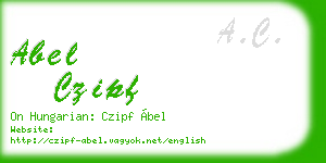 abel czipf business card
